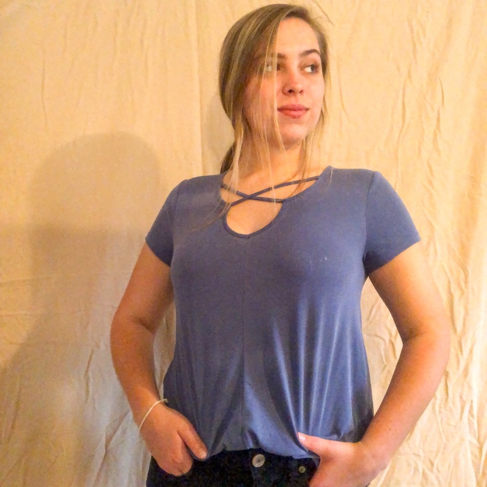 purple tee